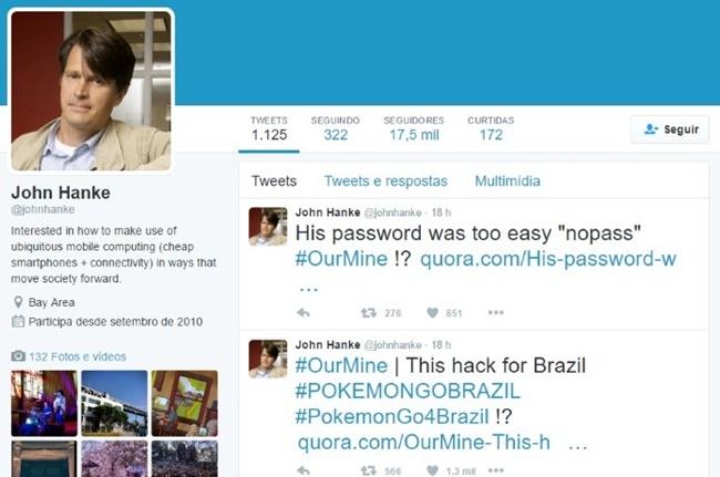 Hackers invadem Twitter do criador de Pokémon Go
