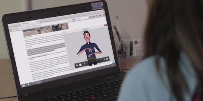 Aplicativo para surdos transforma conteúdos da internet em Libras