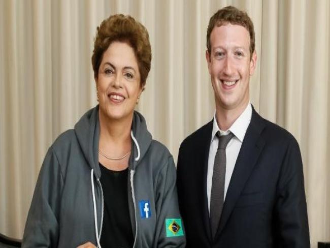Dilma anuncia parceria com o Facebook