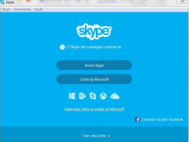 Skype está for a do ar em vários países