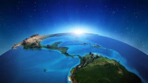 globo terrestre américa central