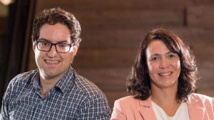 Fabiano Camperlingo, CEO Latam da SumUp, e Mariana Lázaro, a CFO Latam da SumUp