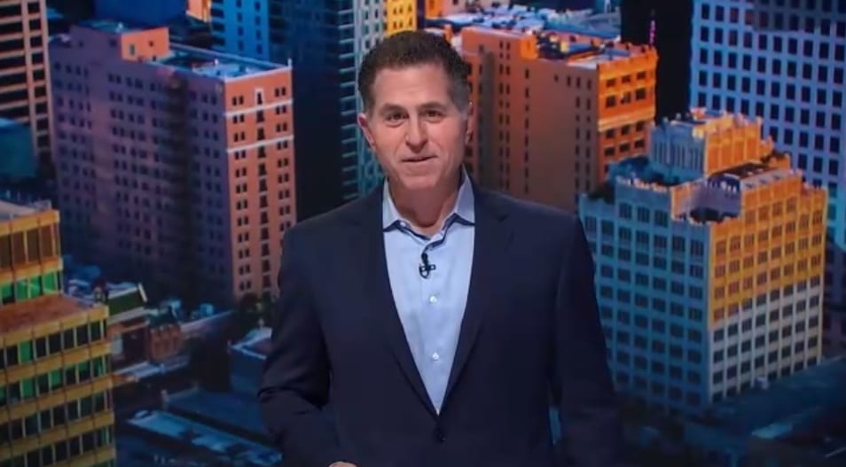 Michael Dell durante keynote de abertura do Dell World 2021