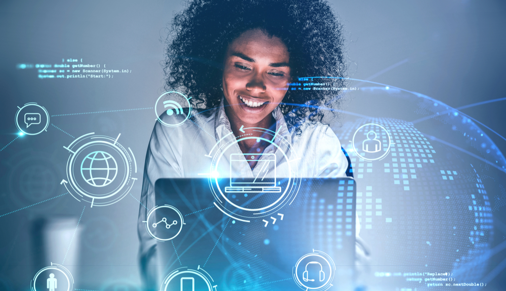 mulher negra tecnologia