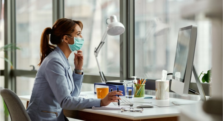 escritório covid-19
