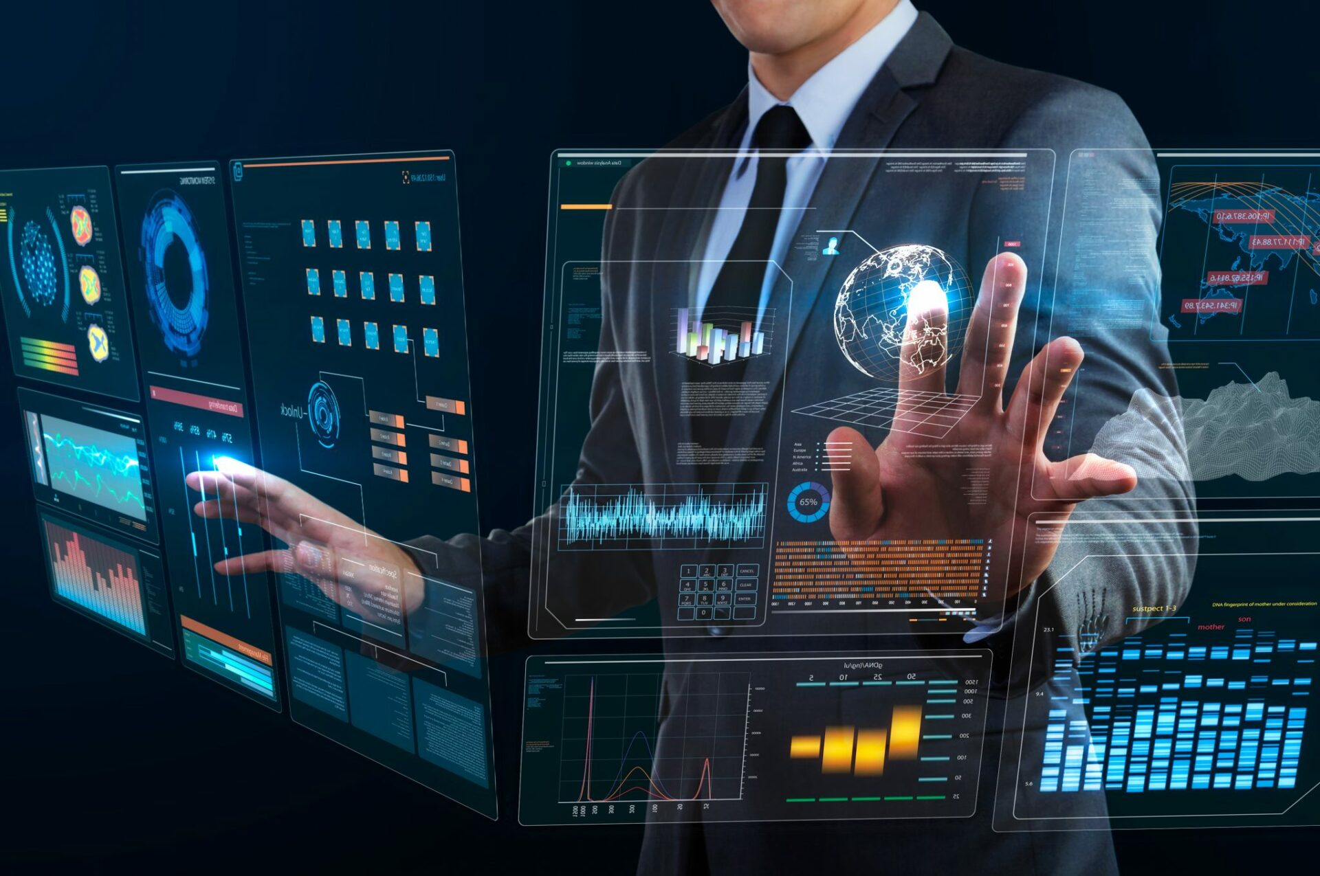 Businessman,Using,Technology,Interface