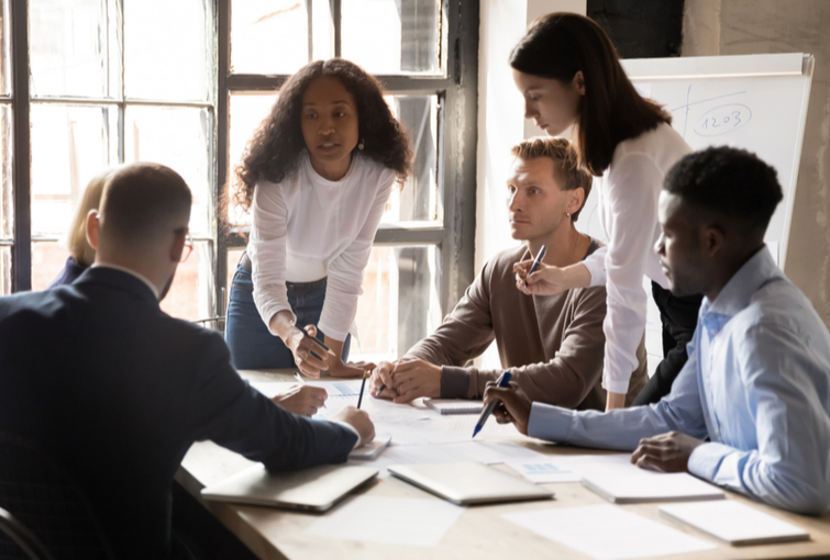 profissionais, time, trabalho, equipe