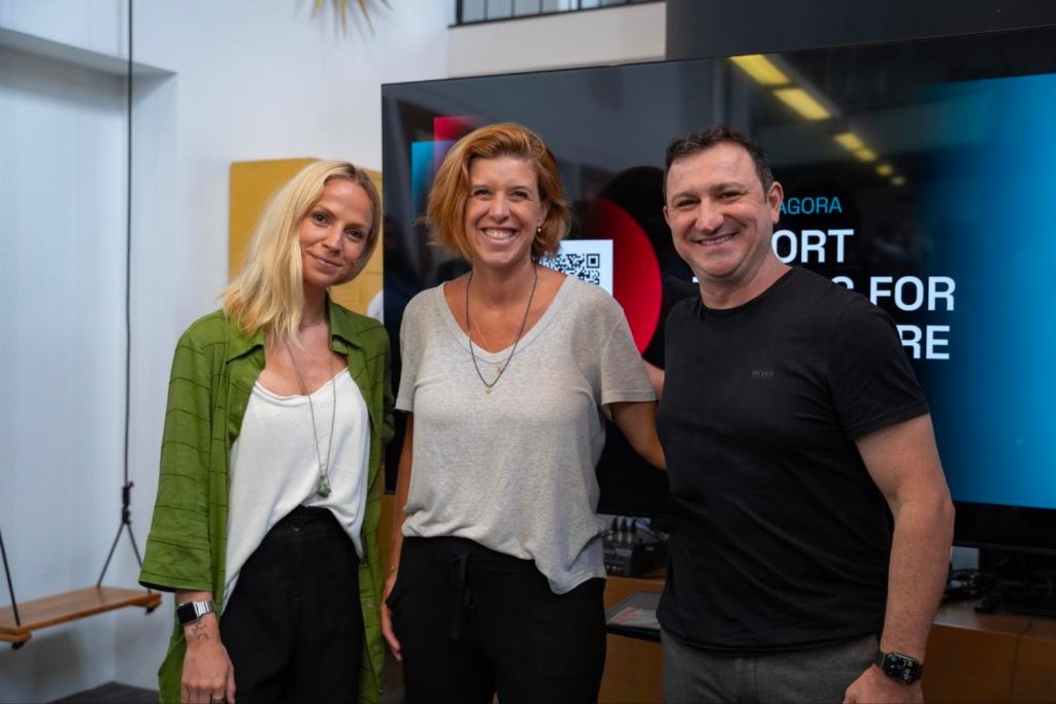Luísa Fedrizzi, Paula Englert e Cesar Gon