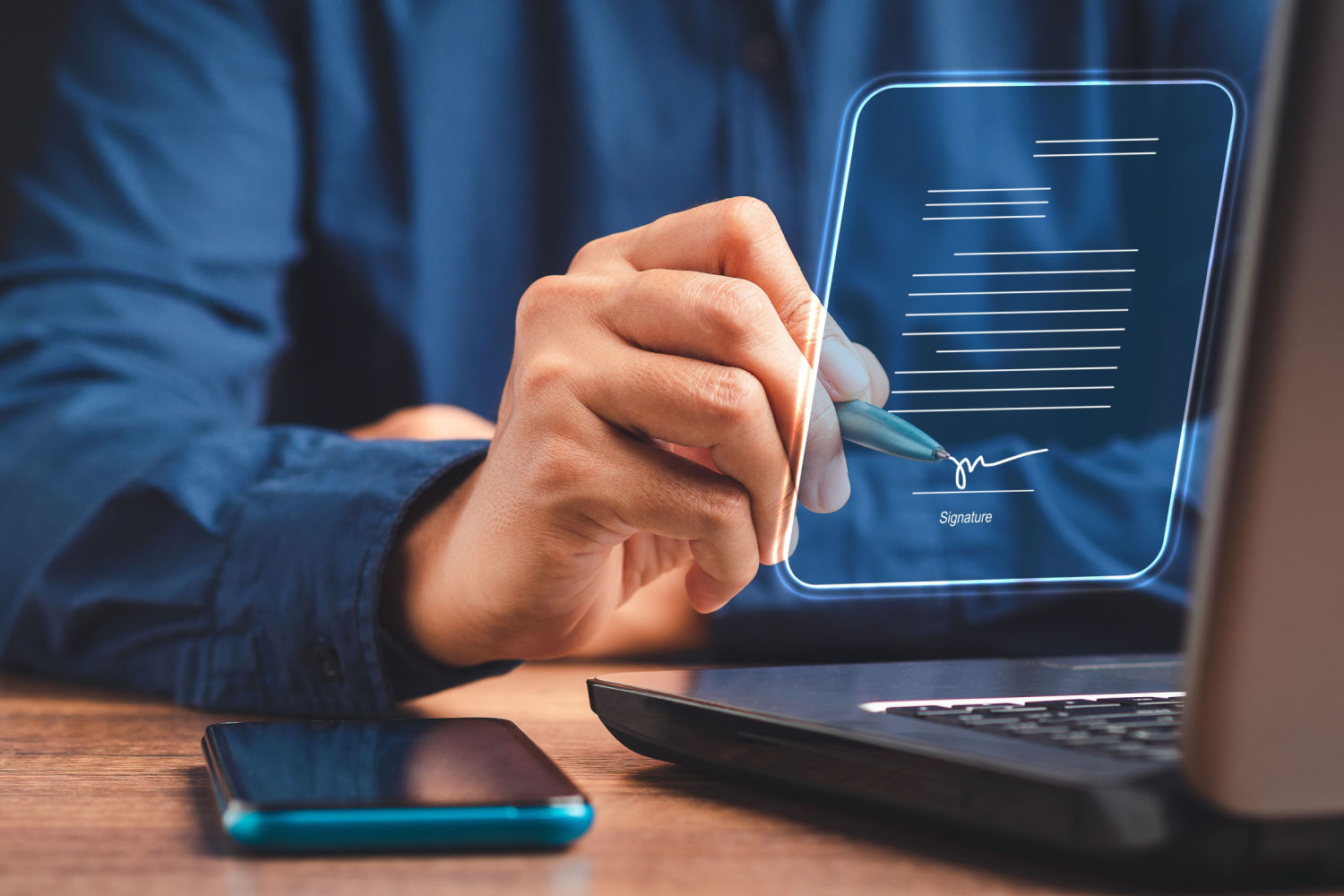 assinaturas digitais, documento
