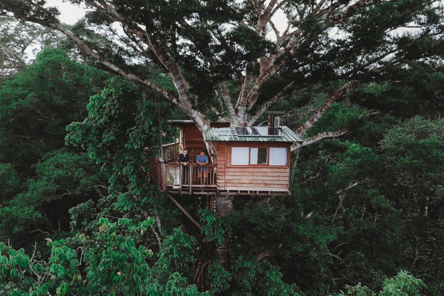 JJ Durand e Diego Davila na "Casa da Árvore"