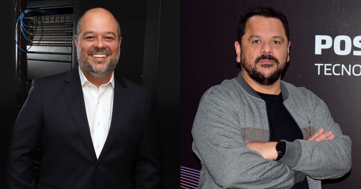 Rodrigo Guercio, VP de Mercado Corporativo e Grandes Contas; e Leandro Rosa dos Santos, VP de Estratégia e Inovação da Positivo
