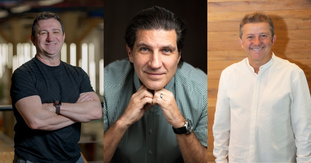 IT Forum Trancoso 2024, Cesar Gon, fundador CI&T, Rodolfo Eschenbach, presidente da Accenture, Adelson de Sousa, fundador do Itaqui e IT Forum