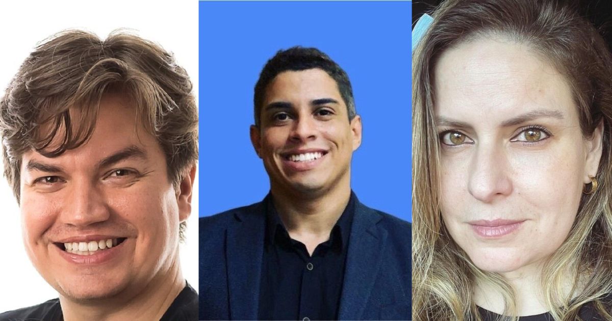 Renan Roberto dos Santos, Rodrigo Silva e Rafaela Coura Fotos: Divulgação