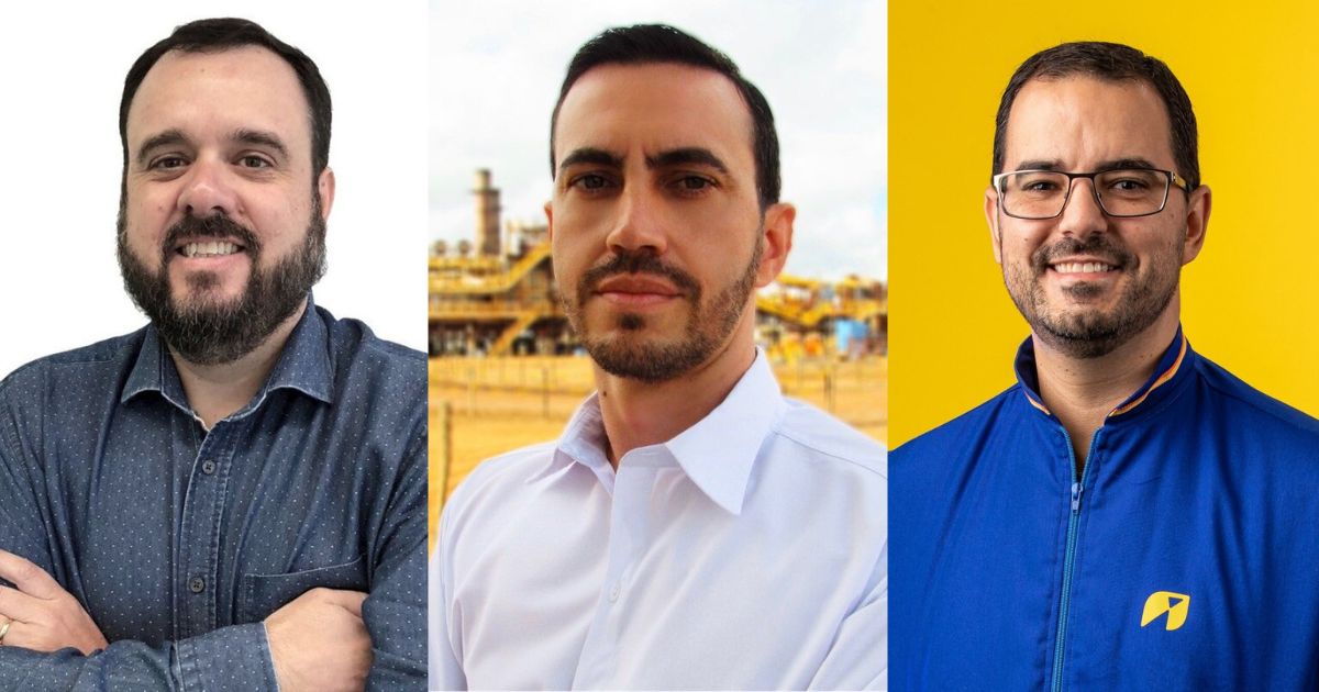 Sergio Roberto de Almeida, Fabio Andre Ramos e Humberto Morais Moises Fotos: Divulgação