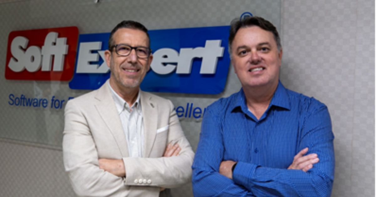 Executivos da SoftExpert: João Ferreira e Josiani Silveira Imagem: Divulgação