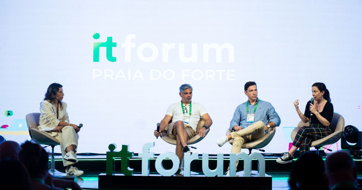 Executivos discutem sobre guerra cibernética no IT Forum Praia do Forte 2024. Foto: Playp