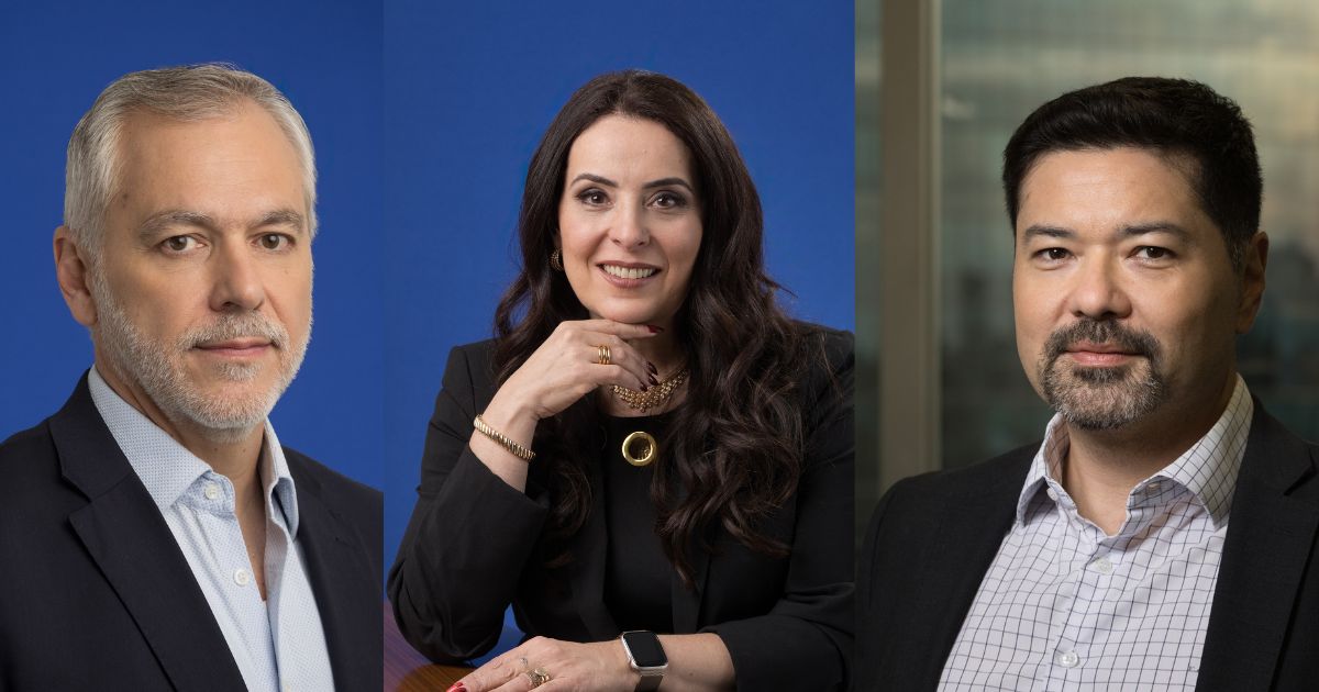 Marcio Caputo, Claudia Muchaluat e Fabio Hashimoto, da Logicalis. Fotos: Wanezza Soares